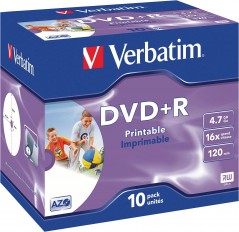 DVD+R 4,7GB 16X 10er JC Printable