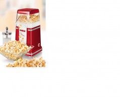 48525 Popcornmaker Classic / Rotmetallic-Silber
