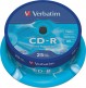 Verbatim Speichermedien CD-R 700MB 52X 25er SP Extra