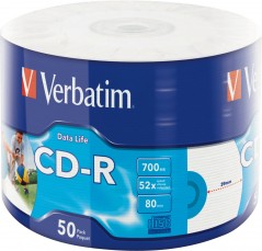 CD-R 52X DataLife 700MB 50 Pack WRAP IJP