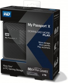 My Passport X 2TB USB 3.0 Gaming for Xbox One & PC / Schwarz