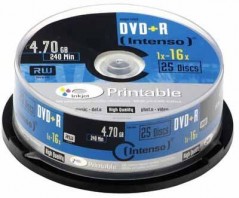 DVD+R 4,7GB 25er Spindel Printable Promopack(25Pezzo)